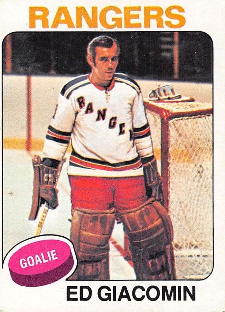 Ed Giacomin 1975 topps Topps