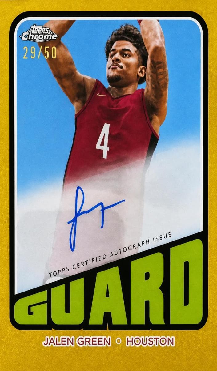 Jalen Green trading card