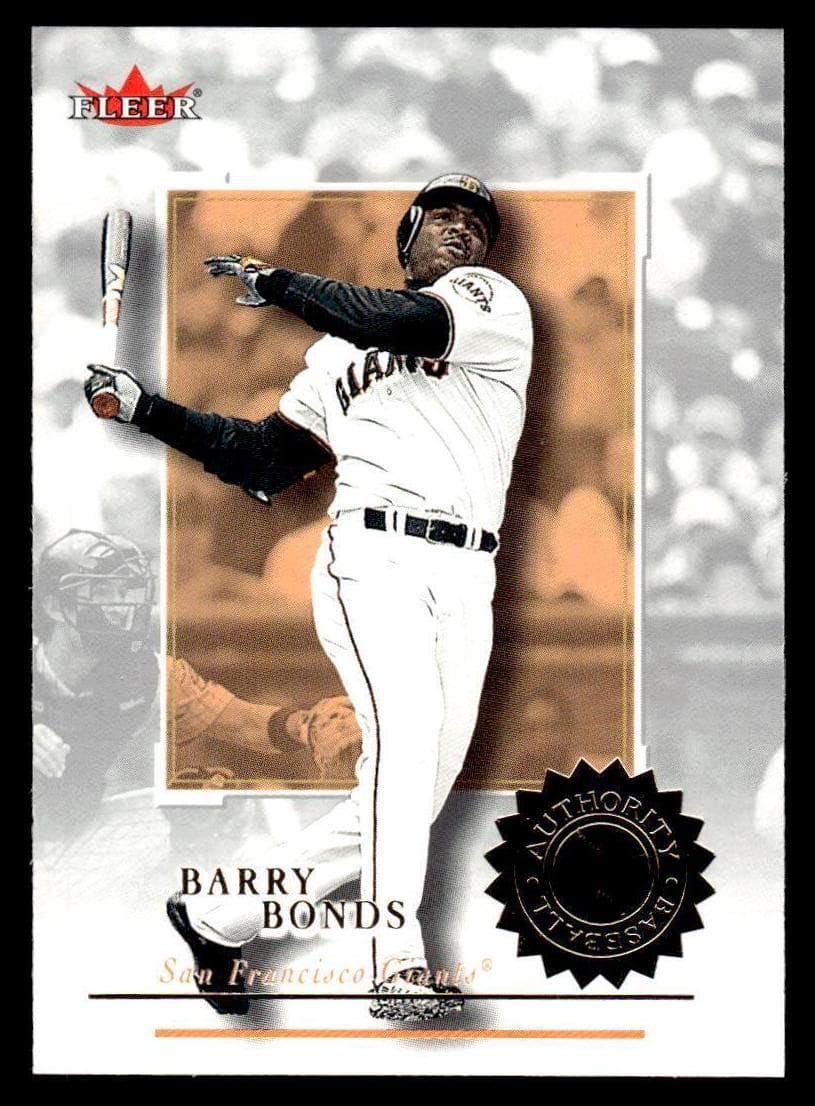Barry Bonds 2001 fleer Fleer Authority