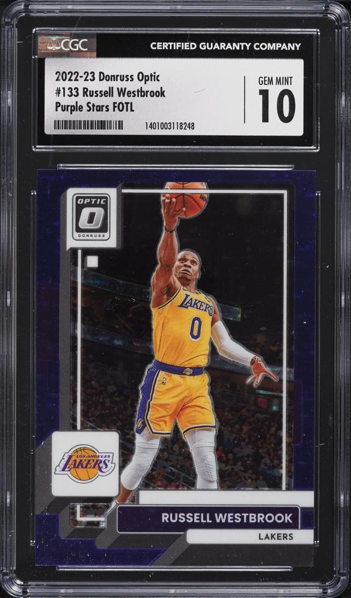 Russell Westbrook 2022 panini Donruss Optic