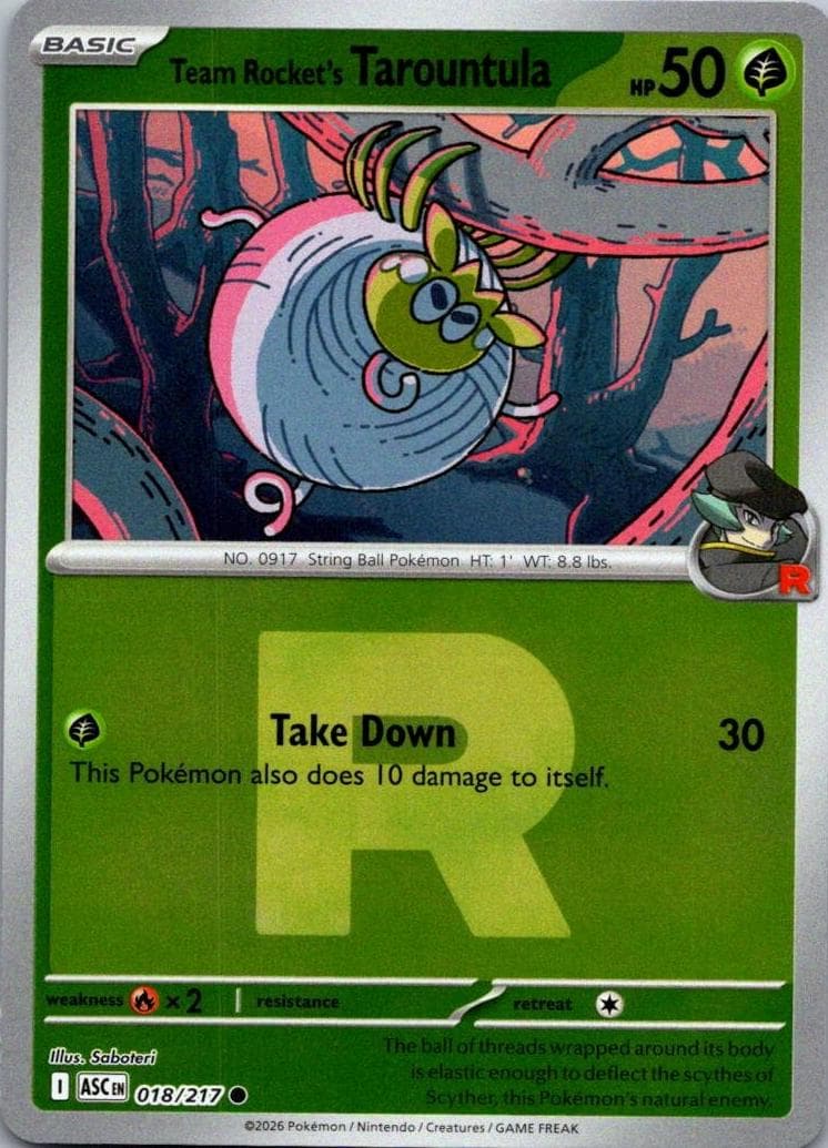 Team Rocket's Tarountula #18