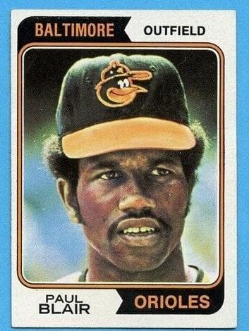 Paul Blair 1974 topps Topps