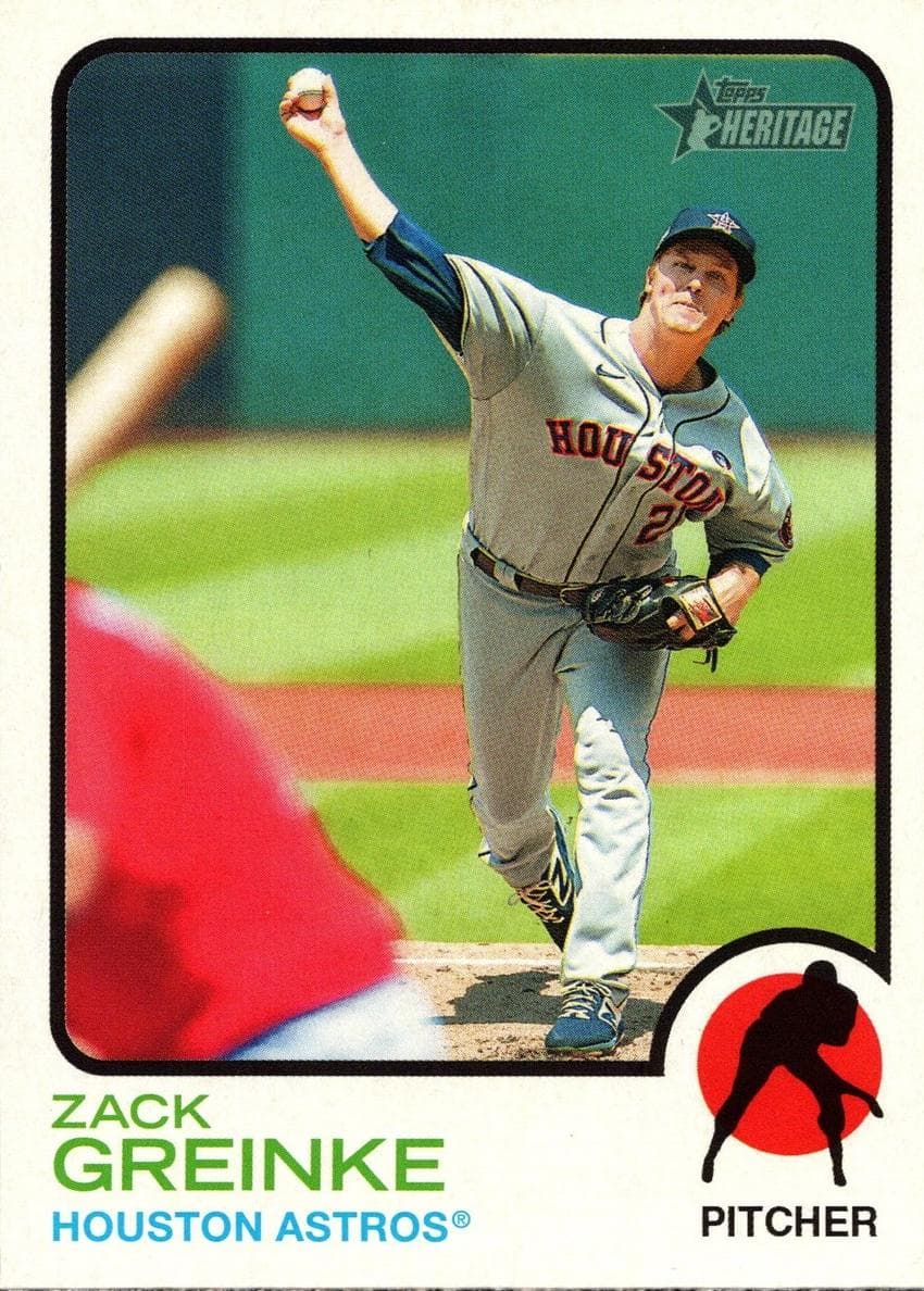 Zack Greinke 2022 topps Topps Heritage