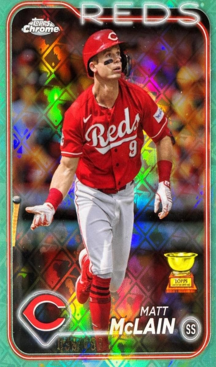 Matt McLain 2024 topps Topps Chrome Logofractor Edition