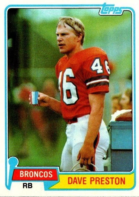 Dave Preston 1981 topps Topps