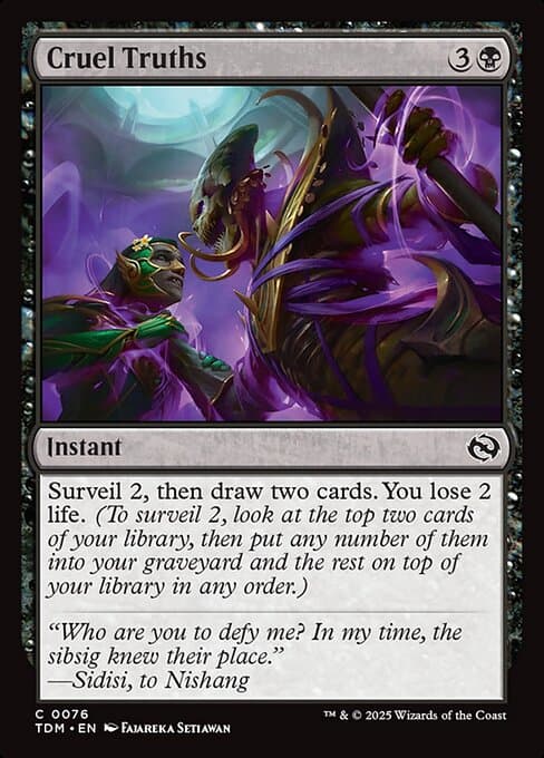 Cruel Truths 2025 Magic: The Gathering Tarkir: Dragonstorm
