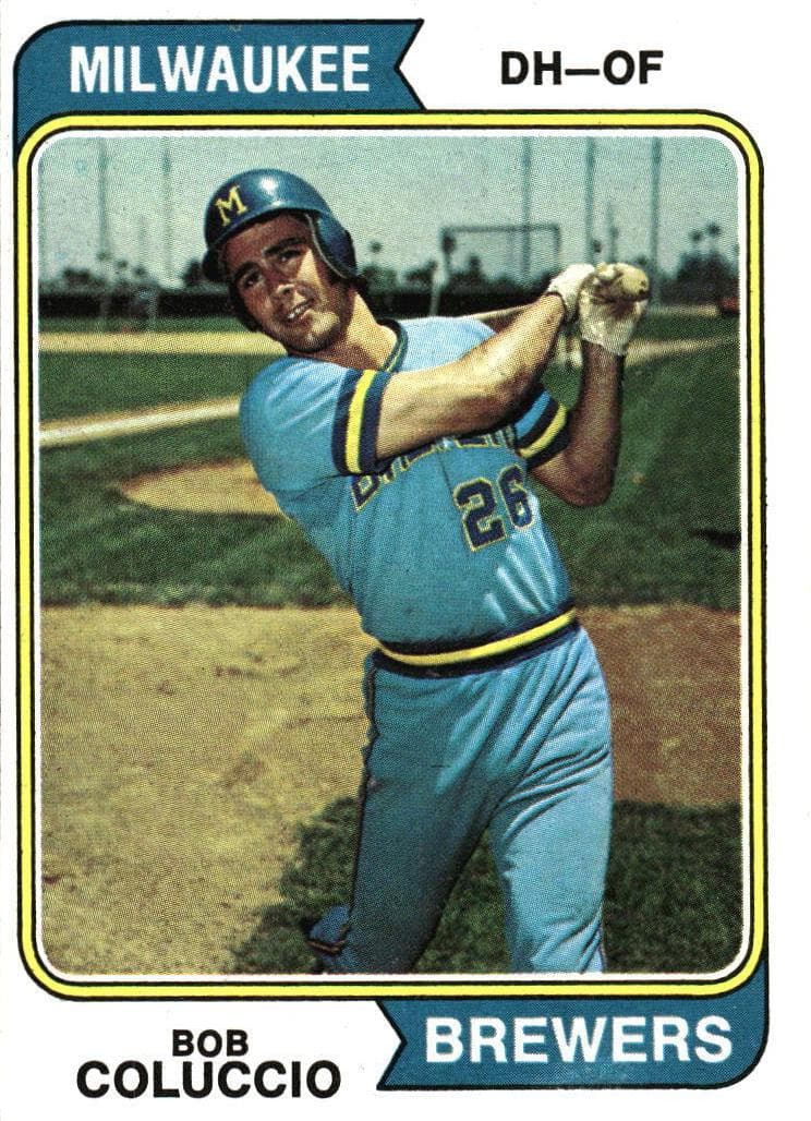 Bob Coluccio 1974 topps Topps