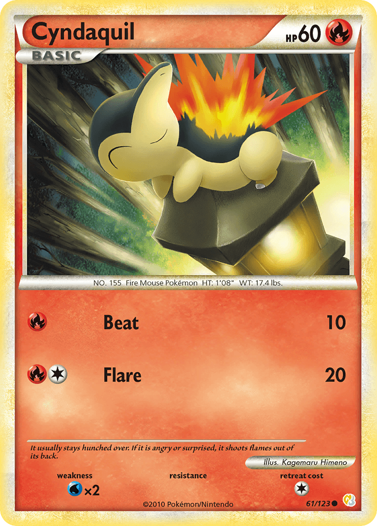 Cyndaquil 2010 Pokemon HeartGold & SoulSilver