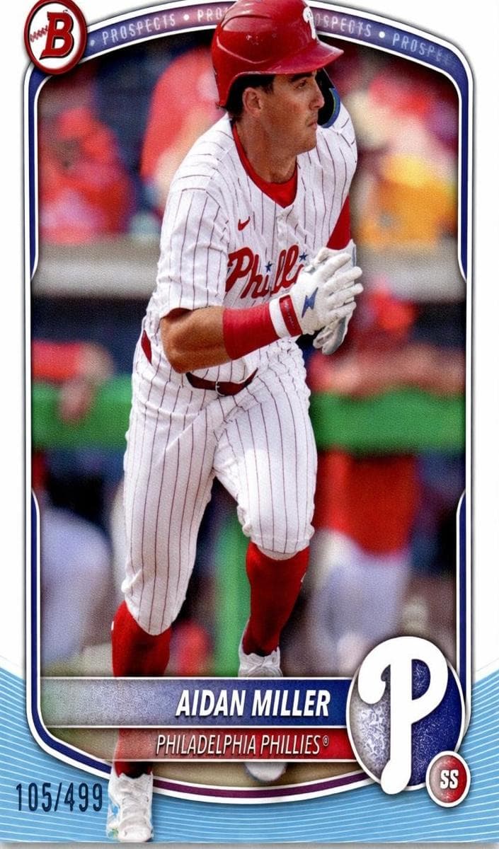 Aidan Miller 2025 bowman Draft