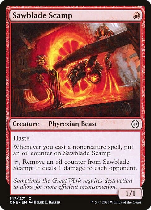 Sawblade Scamp 2023 Magic: The Gathering Phyrexia: All Will Be One