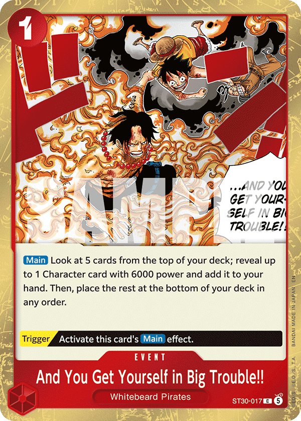 And You Get Yourself In Big Trouble One Piece
