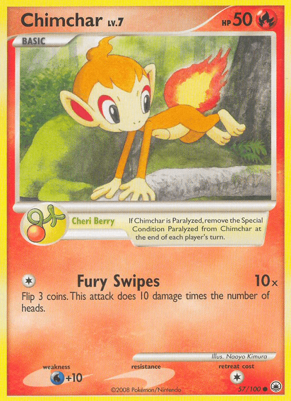Chimchar 2008 Pokemon Majestic Dawn