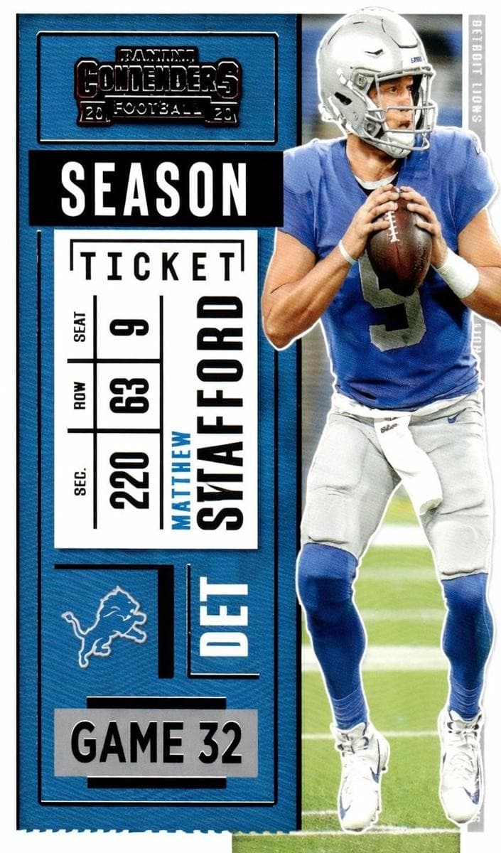 Matthew Stafford 2020 panini Panini Contenders