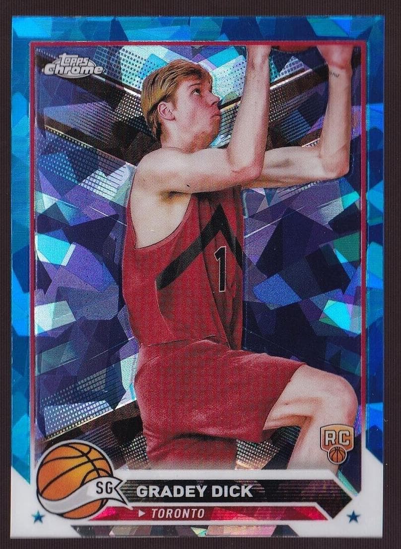 Gradey Dick 2023 topps Topps Chrome Sapphire Edition