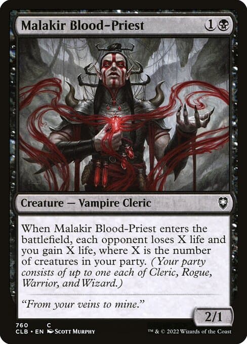 Malakir Blood-Priest 2020 Magic: The Gathering Zendikar Rising