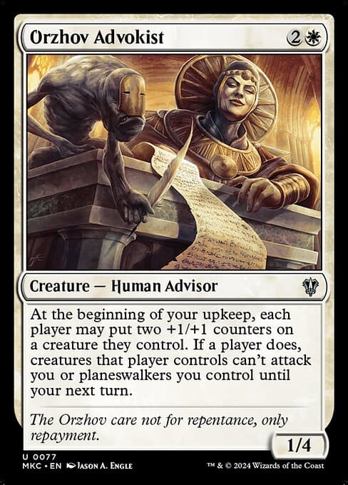Orzhov Advokist 2018 Magic: The Gathering Dominaria