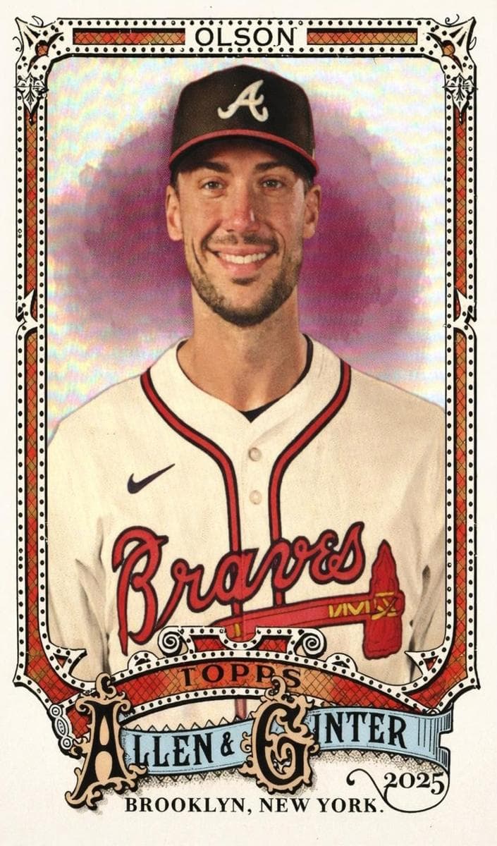 Matt Olson 2025 topps Topps Allen & Ginter X