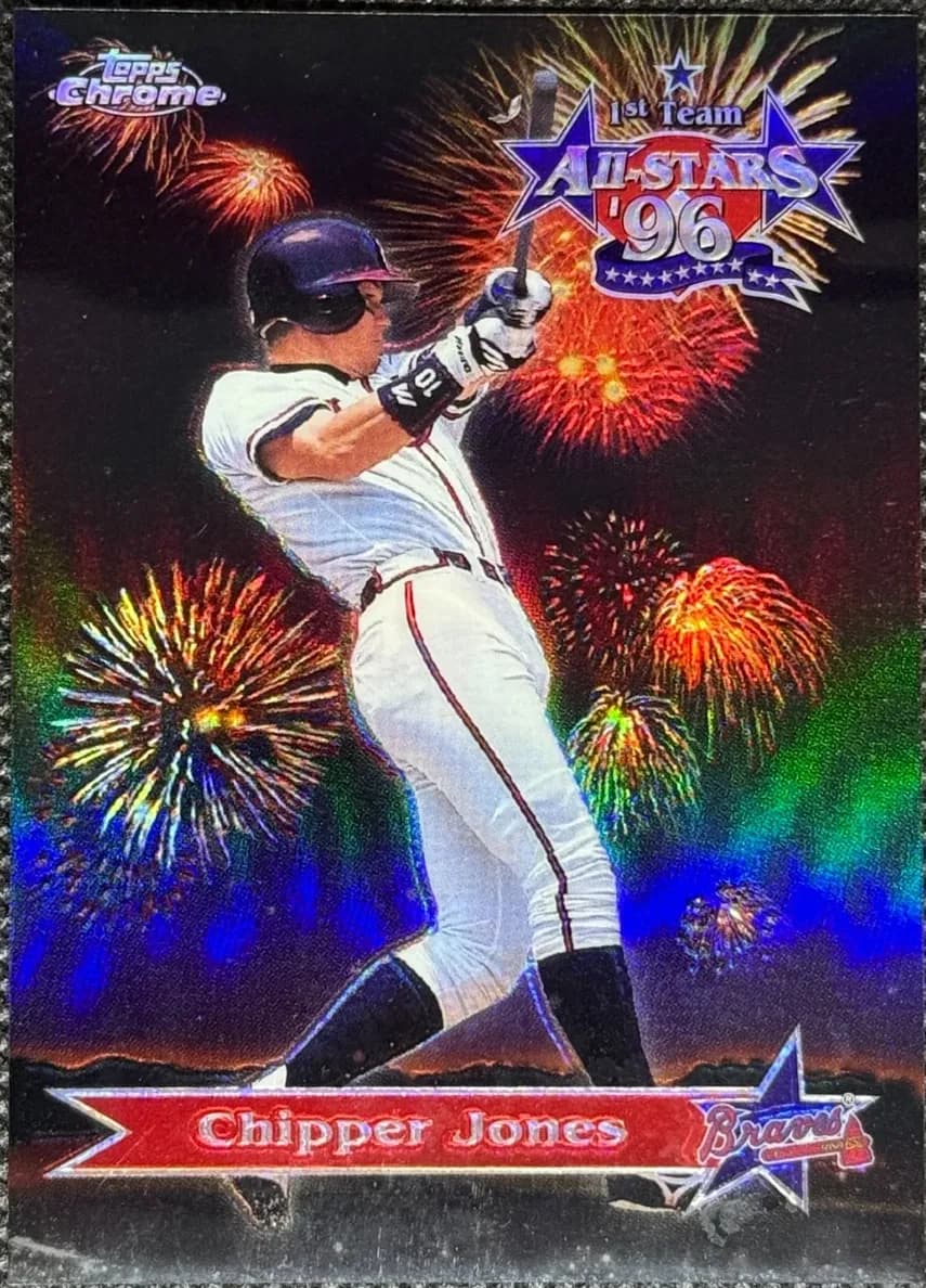Chipper Jones 1997 topps Topps Chrome