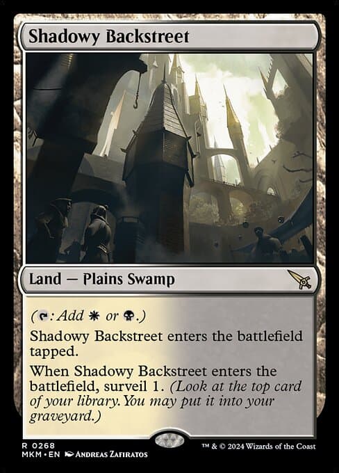 Shadowy Backstreet 2024 Magic: The Gathering Murders at Karlov Manor Borderless