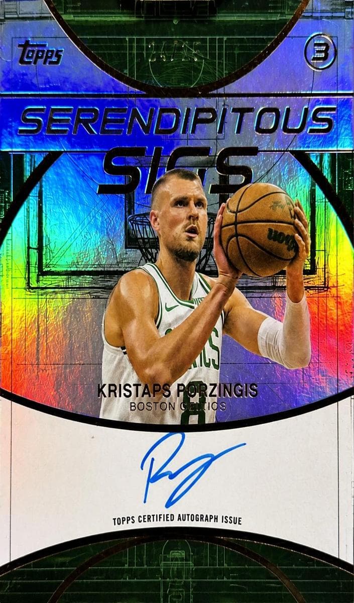 Kristaps Porzingis 2025 topps Topps Cosmic Chrome