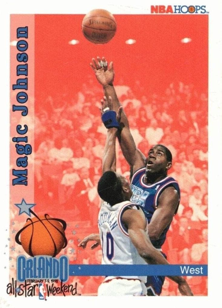 Magic Johnson 1992 panini Hoops