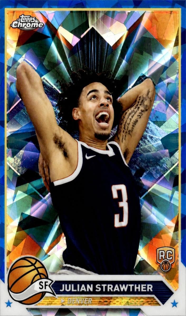 Julian Strawther 2023 topps Topps Chrome Sapphire Edition