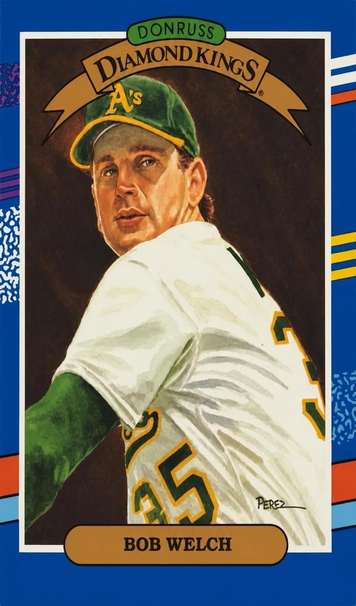 Bob Welch 1991 panini Donruss