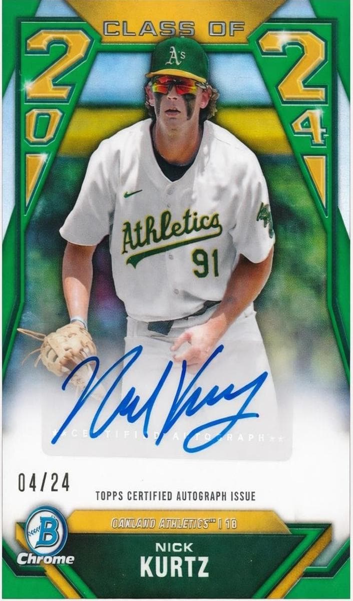 Nick Kurtz 2024 bowman Bowman Draft
