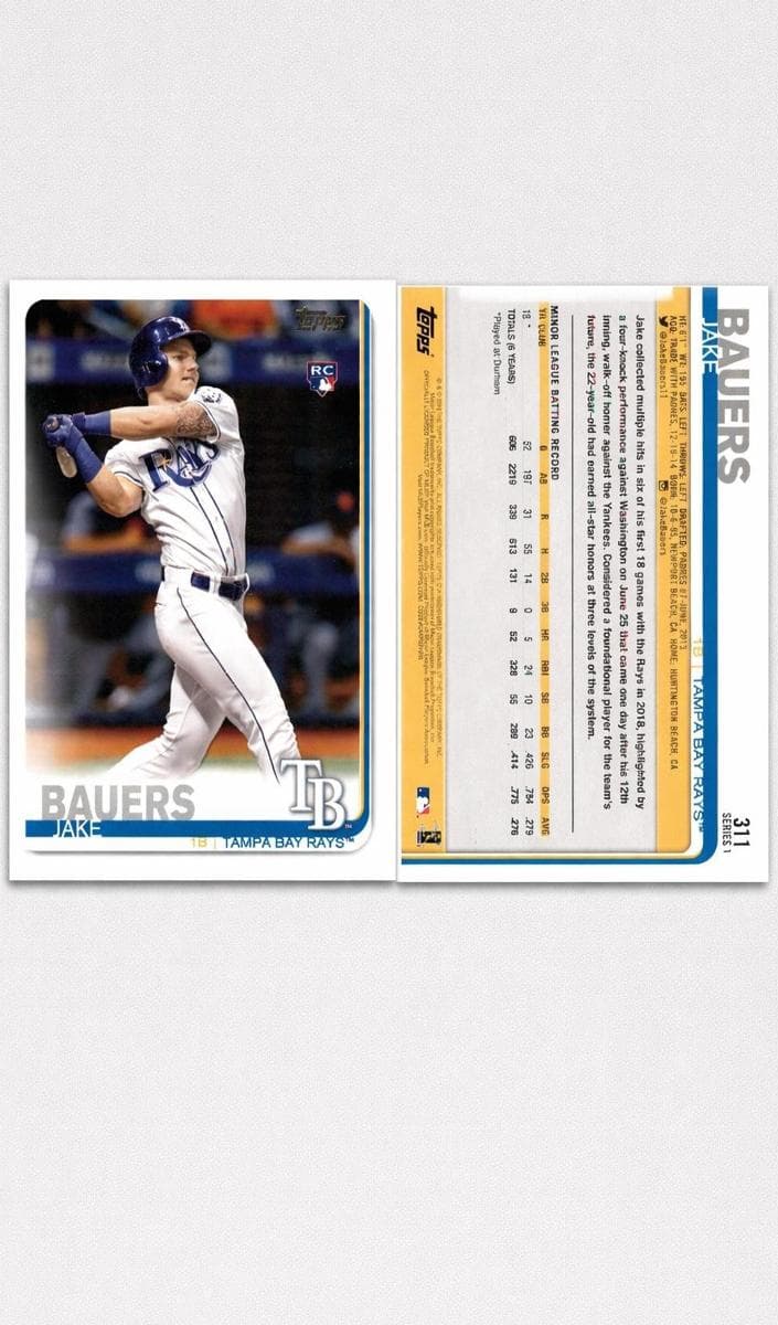Jake Bauers 2019 topps Topps