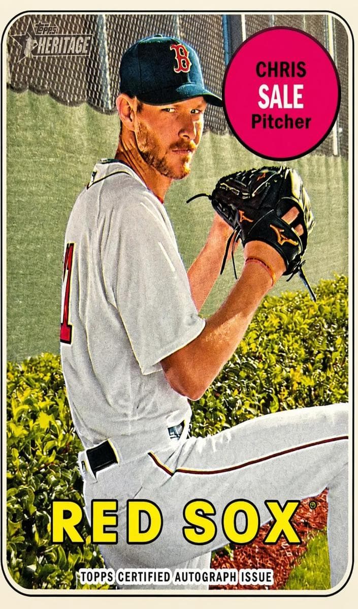 Chris Sale 2018 topps Topps Heritage
