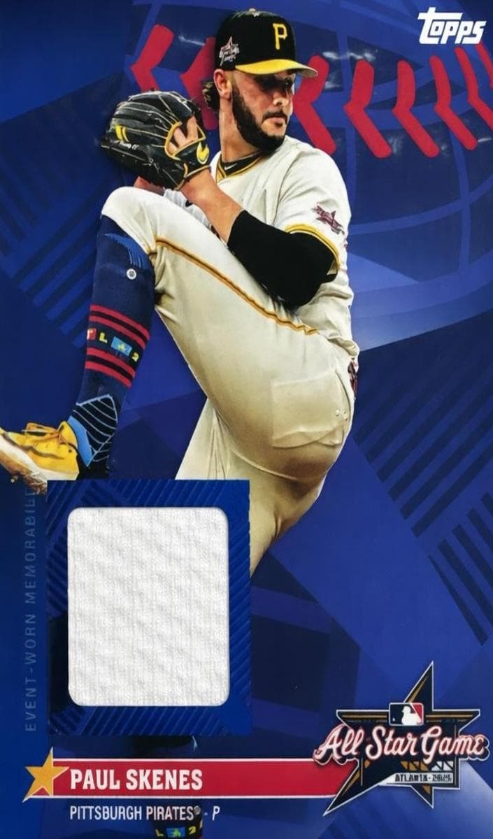 Paul Skenes 2025 topps Update All Star Stitches