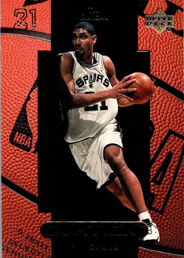 Tim Duncan 1999 upper-deck Ovation