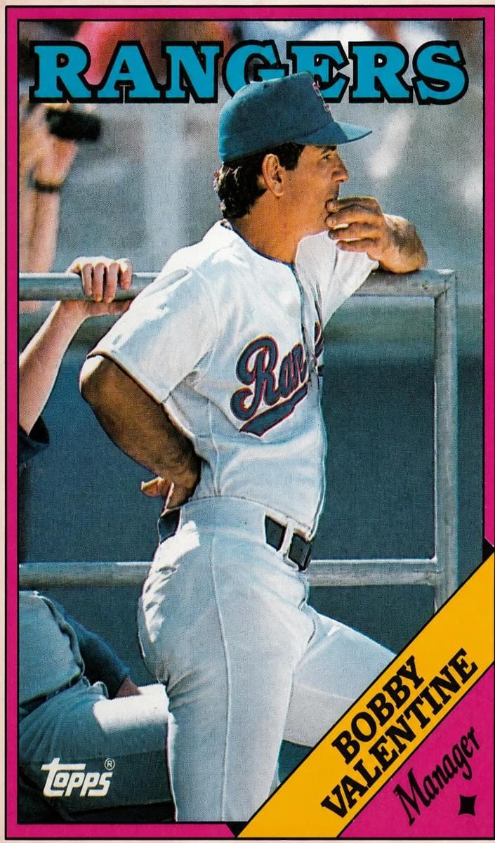 Bobby Valentine 1988 topps Topps