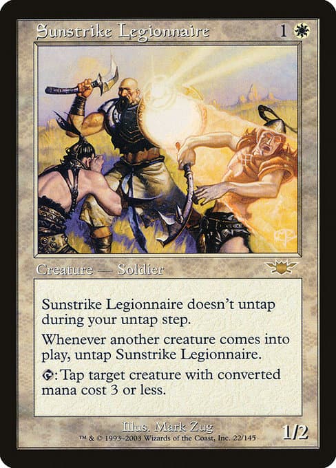Sunstrike Legionnaire 2003 Magic: The Gathering Legions Foil