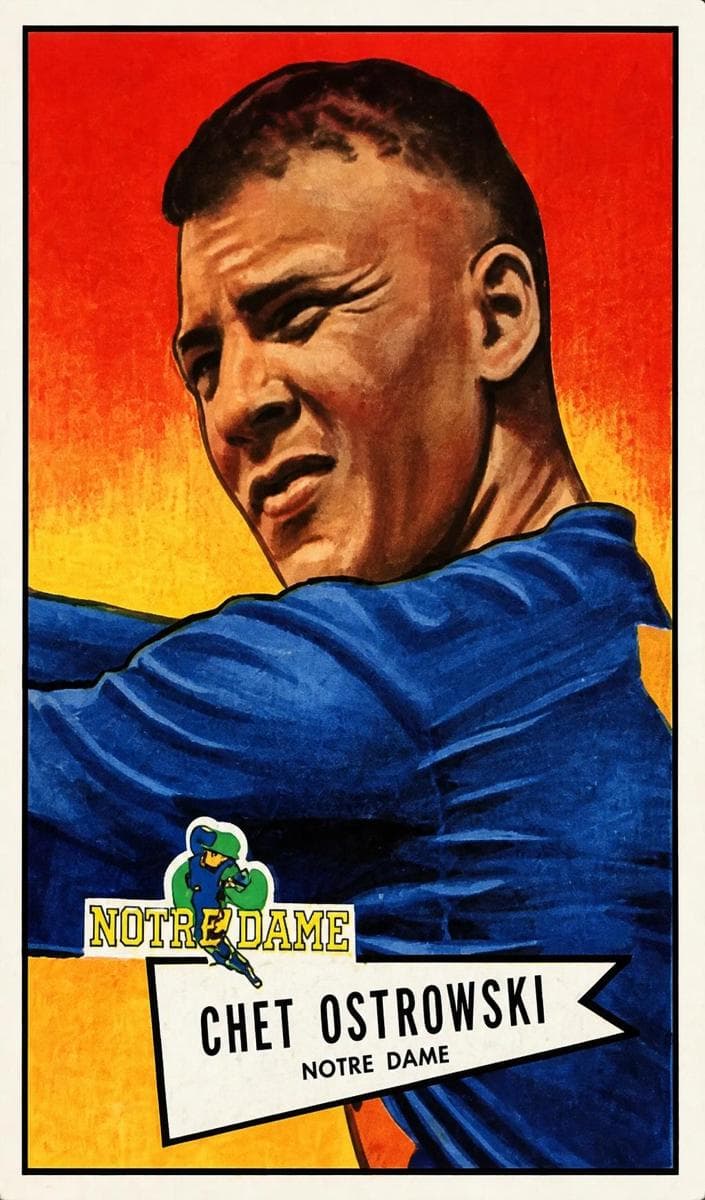 Chet Ostrowski 1952 bowman Bowman Small