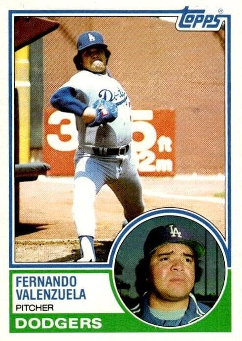 Fernando Valenzuela 1983 topps Topps