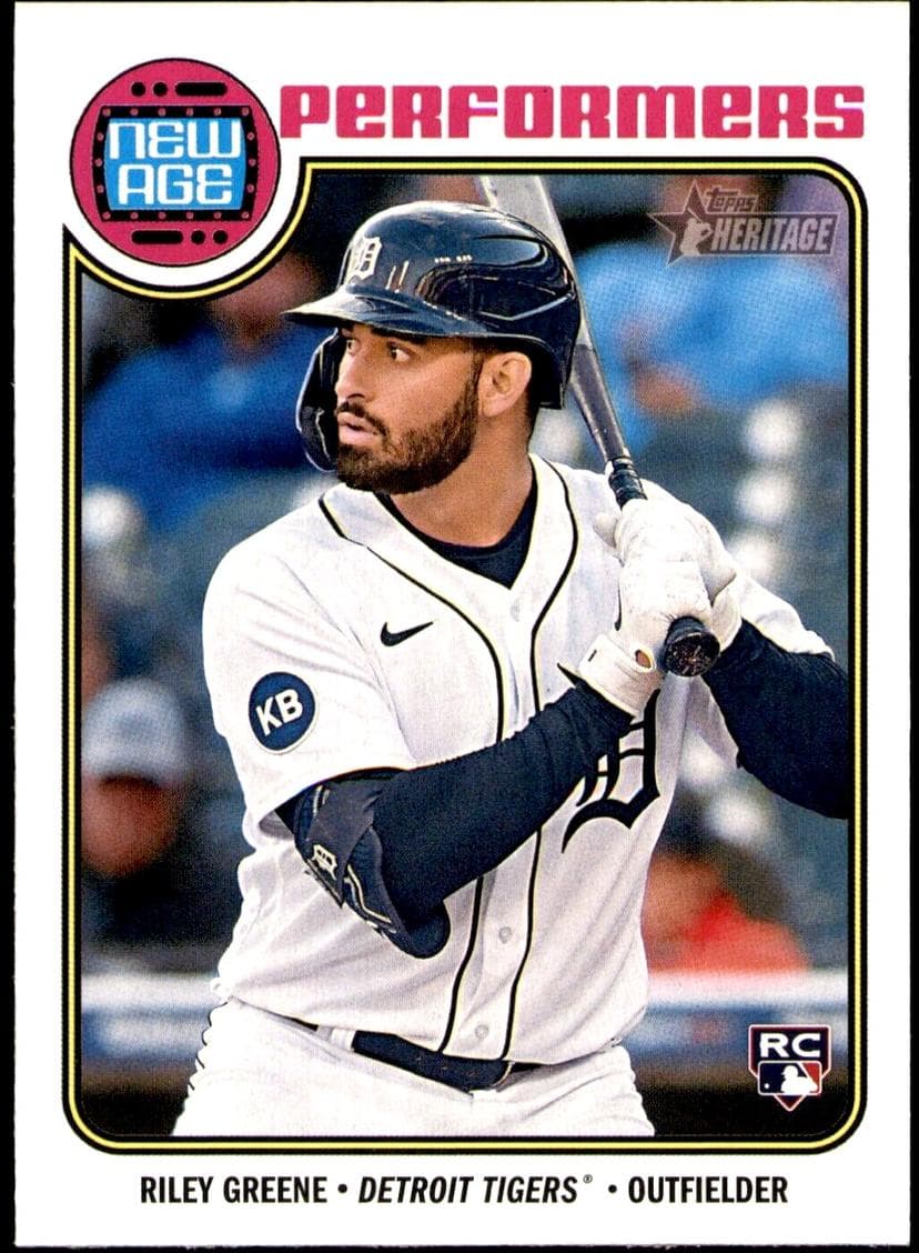 Riley Greene 2023 topps Topps Heritage