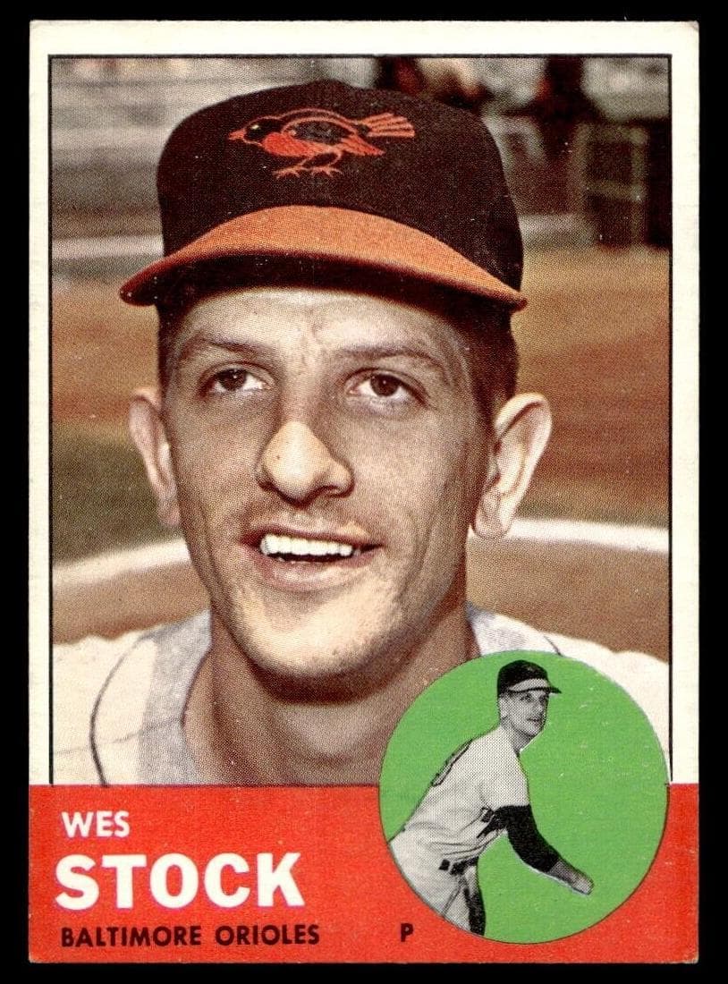 Wes Stock 1963 topps Topps