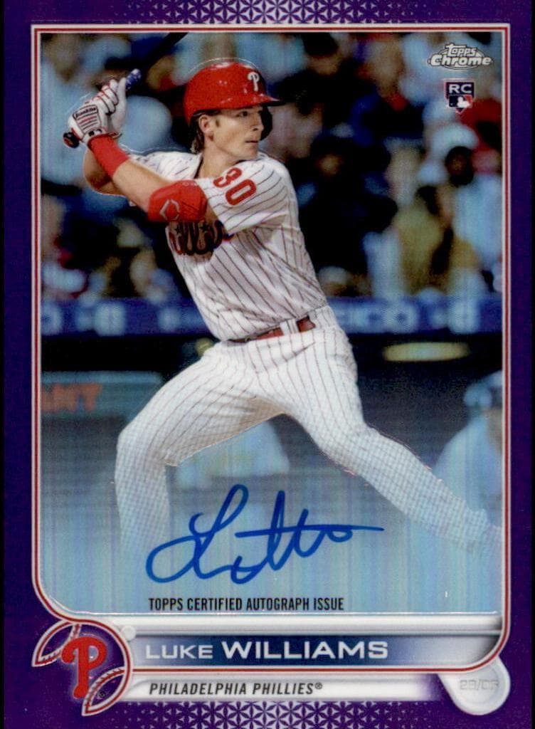 Luke Williams 2022 topps Topps Chrome