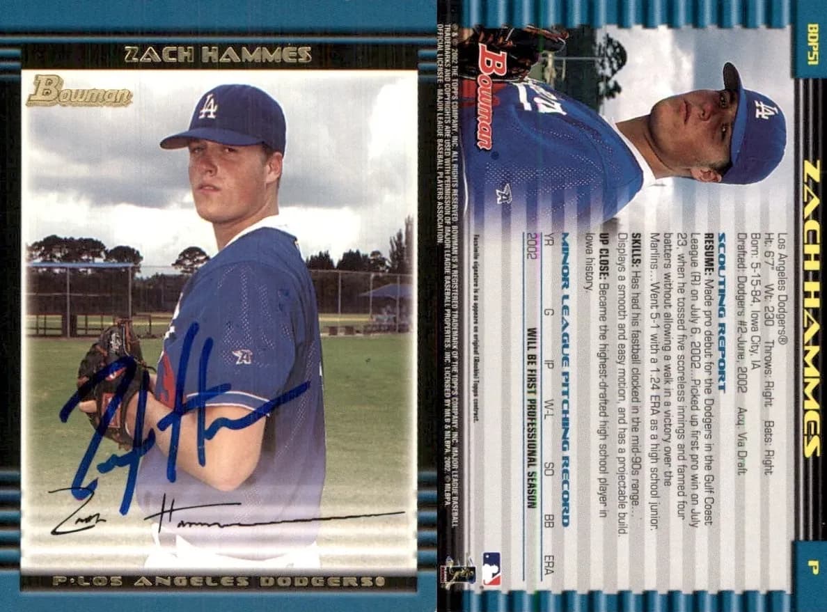 Zach Hammes 2002 bowman
