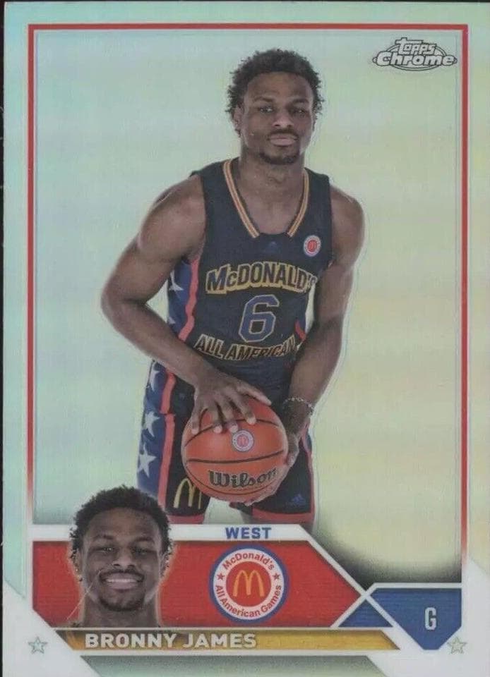Bronny James 2023 topps