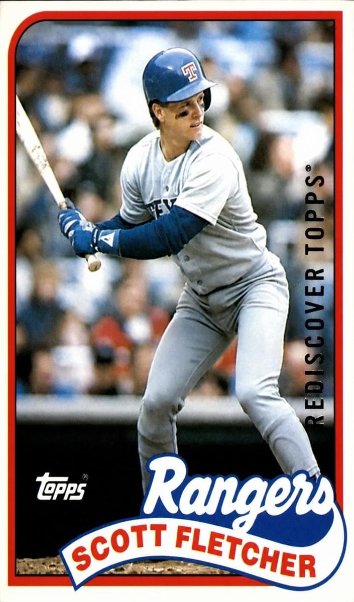 Scott Fletcher 1989 topps O-Pee-Chee