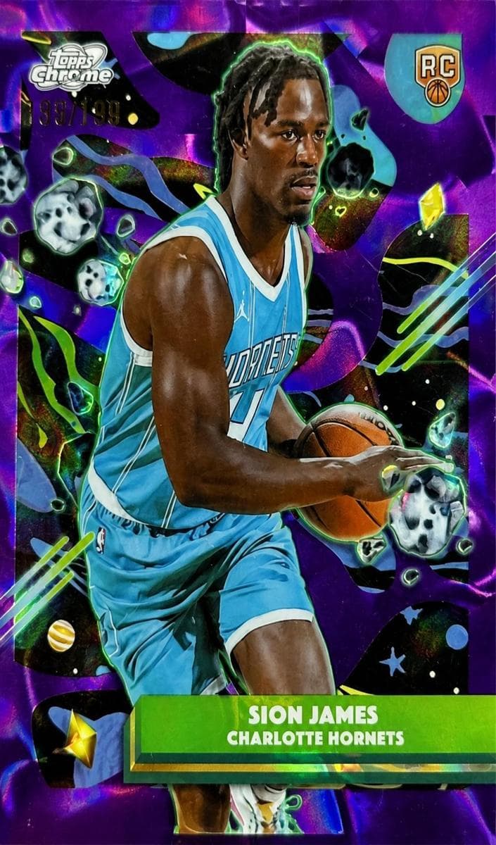 Sion James 2025 topps Topps Cosmic Chrome