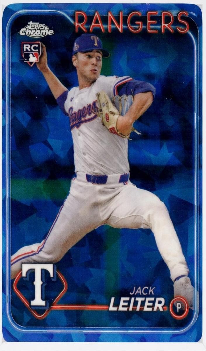 Jack Leiter 2024 topps Topps Chrome Update Sapphire Edition