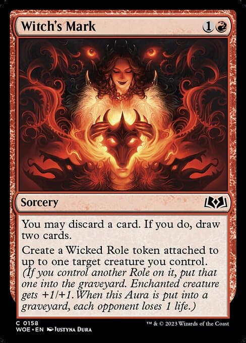 Witch's Mark 2023 Magic: The Gathering Wilds of Eldraine