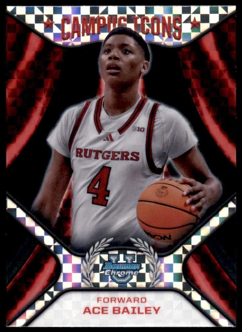 Ace Bailey 2024 bowman Bowman University Chrome