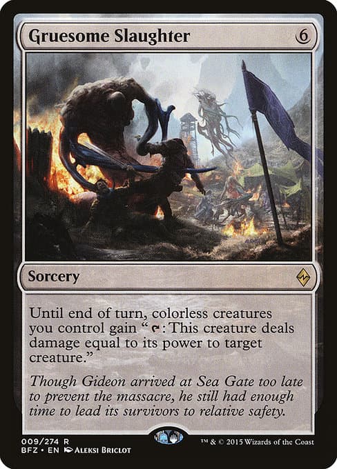 Gruesome Slaughter 2015 Magic: The Gathering Battle for Zendikar
