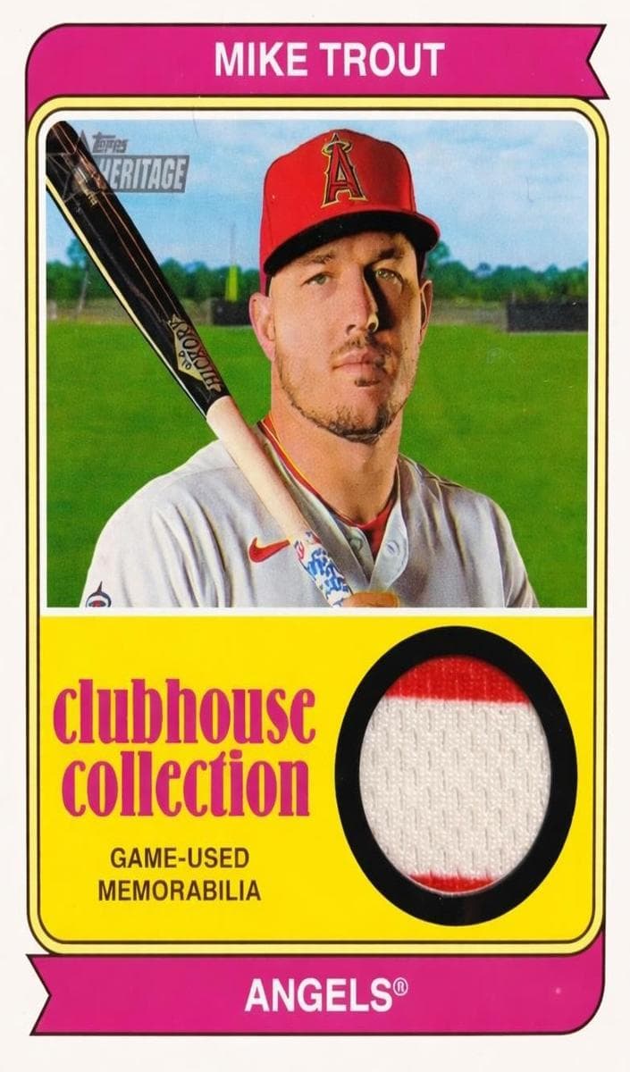 Mike Trout 2023 topps Topps Heritage
