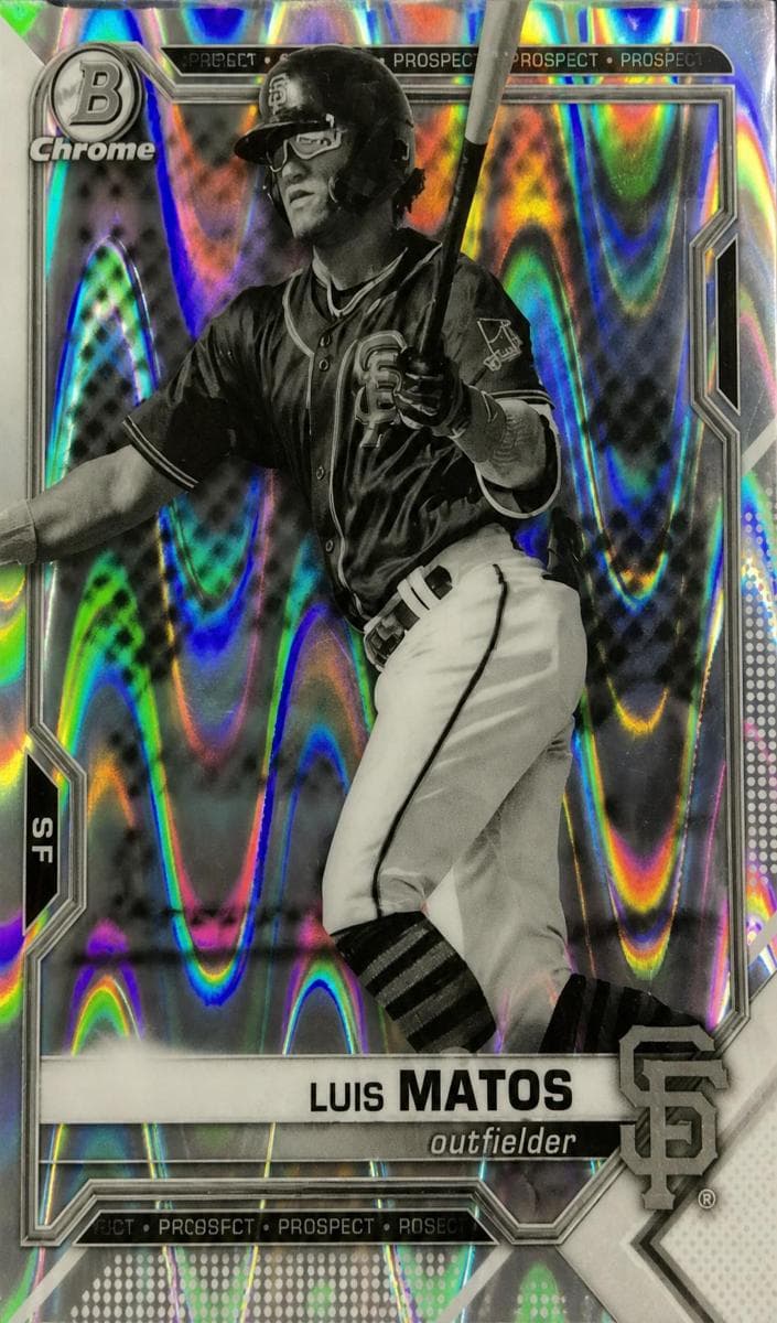 Luis Matos 2021 bowman Bowman Draft Sapphire Edition
