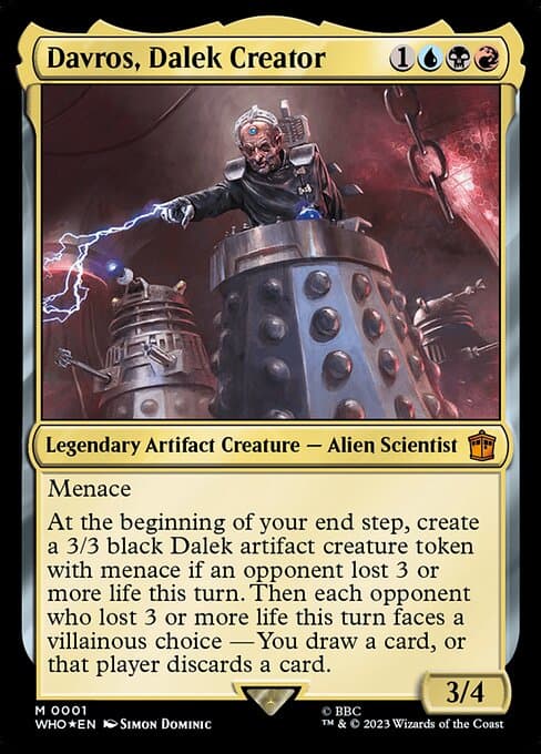 Davros, Dalek Creator 2023 Magic: The Gathering Doctor Who